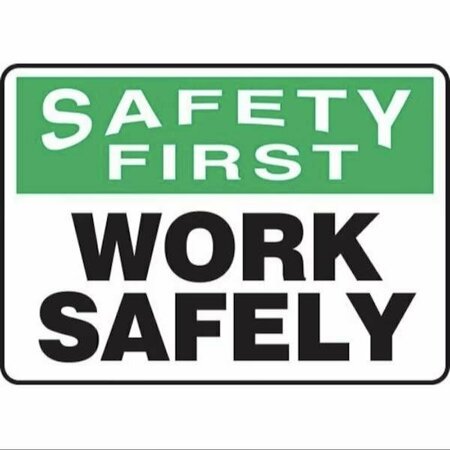 ACCUFORM OSHA SAFETY FIRST SAFETY SIGN WORK MGNF915XP MGNF915XP